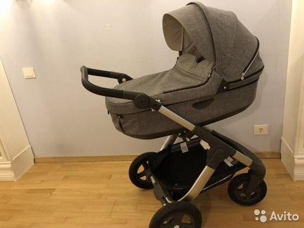 Коляска stokke trailz 2 в 1 black melange