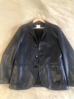Кожаный пиджак мужской Armani