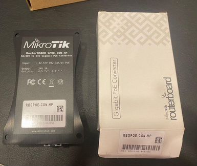 POE адаптер Mikrotik rbgpoe-con-hp