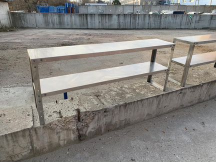 Стеллаж нерж,надставка на стол нерж,полка сушка