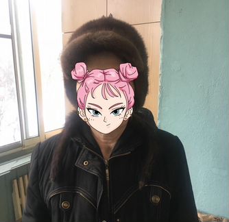 Зимняя шапка из меха норки