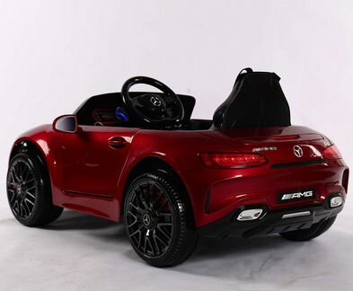 Детский электромобиль Mercedes-Benz AMG GT вишня