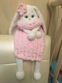 Зайчик пижамница интерьерная игрушка