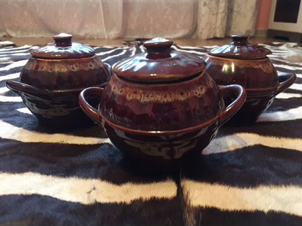 Горшки для запекания 2 шт