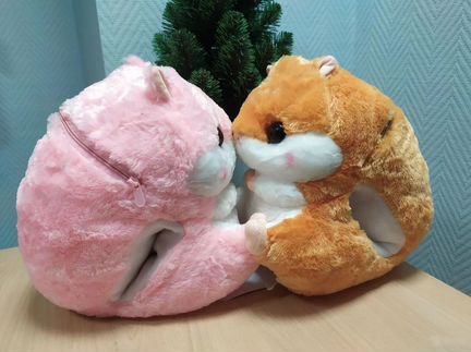 Игрушка Хомяк 3 в 1 с пледом