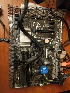Материнская плата asus prime H270-plus + Celeron G