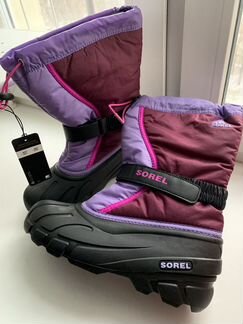 Sorel новые зимние сапоги подростковые / женские