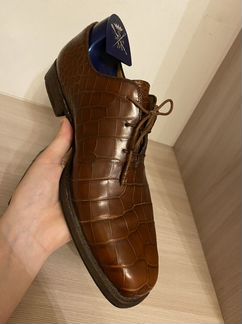 Туфли Zilli крокодил оригинал,43 размер