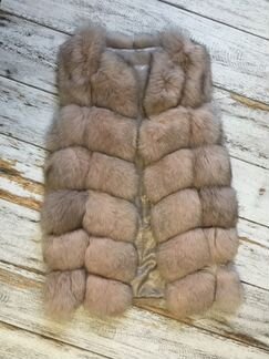 Жилет натуральный. Песец