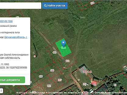 Кадастровая карта калуга плетеневка