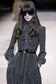 Платье в горох Celine