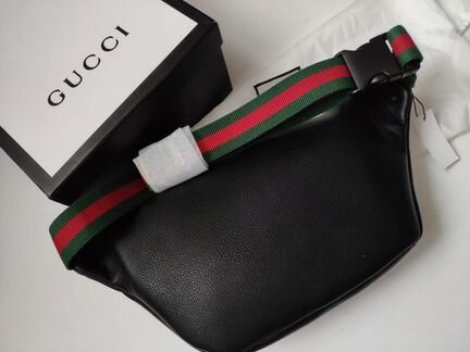 Кожаная поясная сумка Gucci