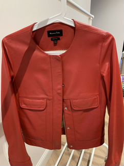 Кожаная куртка Massimo dutti