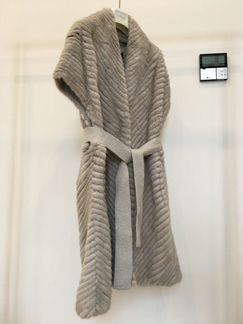 Накидка из вязаной норки Lavagne Furs