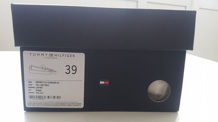 Tommy Hilfiger Лоферы золотые Новые с Бирками