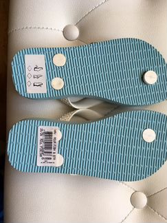 Пляжные шлёпанцы детские р-р 25-26, новые