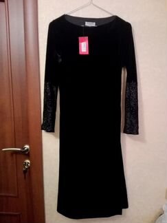 Платье бархатное новое, 38 р