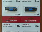 Новые USB флешки Transcend 64Гб,128Гб