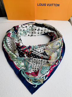 Платок louis vuitton шелковый 90/90