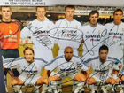 Футбольный мяч с автографами игроков Реала 2002 го