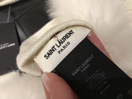 Шапка и перчатки Saint Lauren оригинал Италия