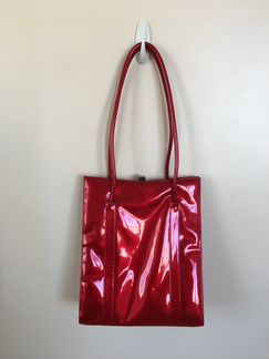 Cумка женская, кожа, лак, Италия. Б/у