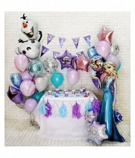 Воздушные шары с гелием Холодное сердце