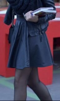 Кожаная юбка