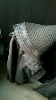 Кожаная куртка stradivarius